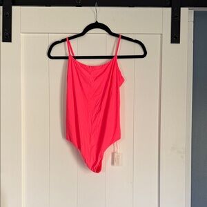 Aerie Bright Pink Smoothez Bodysuit